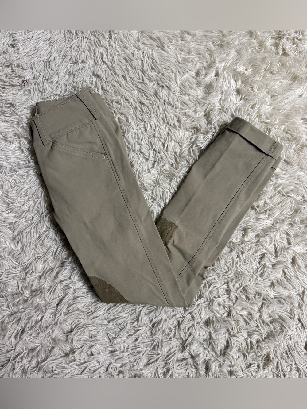 Child’s Size 8L Tan Tailored Sportsman Knee Patch Horseback Riding Jodphurs